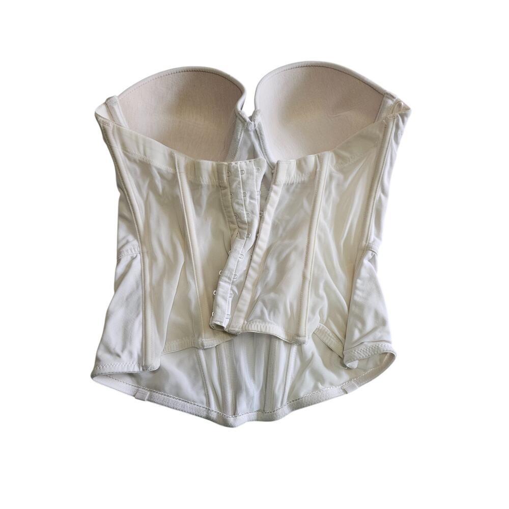 Cassandra Intimates Womens Sz 36B White Corset Bustier Shaper - Picture 2 of 3